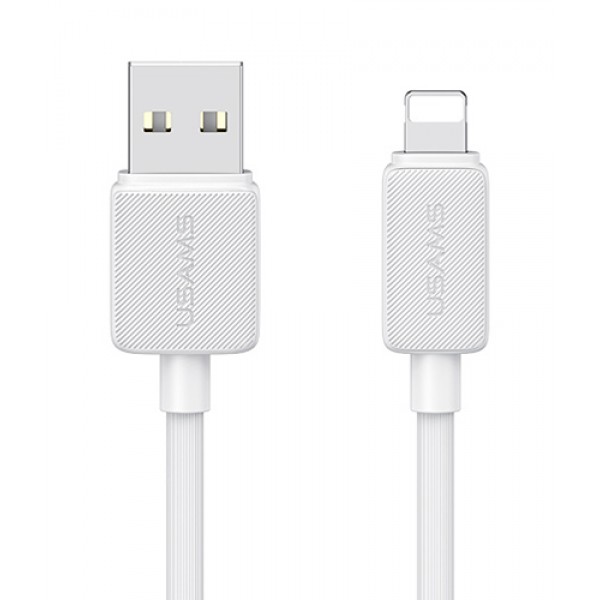 USAMS καλώδιο Lightning σε USB US-SJ689, 12W, 480Mbps, 1m, λευκό - USAMS