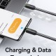 USAMS καλώδιο USB-C US-SJ734, 60W, 480Mbps, 1m, μαύρο