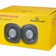 POWERTECH ηχεία Essential sound PT-844, 2x 3W, 3.5mm, μαύρα