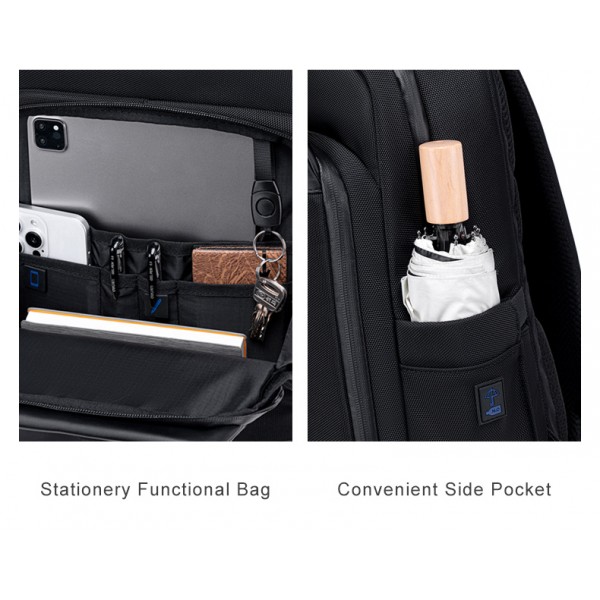 ARCTIC HUNTER τσάντα πλάτης B00672 με θήκη laptop 15.6", 15L, γκρι