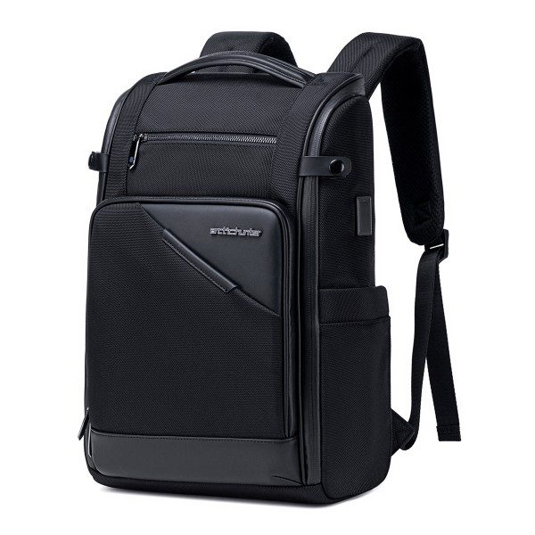ARCTIC HUNTER τσάντα πλάτης B00675 με θήκη laptop 15.6", USB, 15L, μαύρη - Τσάντες - Πορτοφόλια