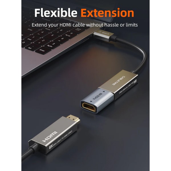 CABLETIME αντάπτορας HDMI CT-HEF8K-AG, 8K/60Hz, 4K/120Hz, 48 Gbps, γκρι - Σύγκριση Προϊόντων