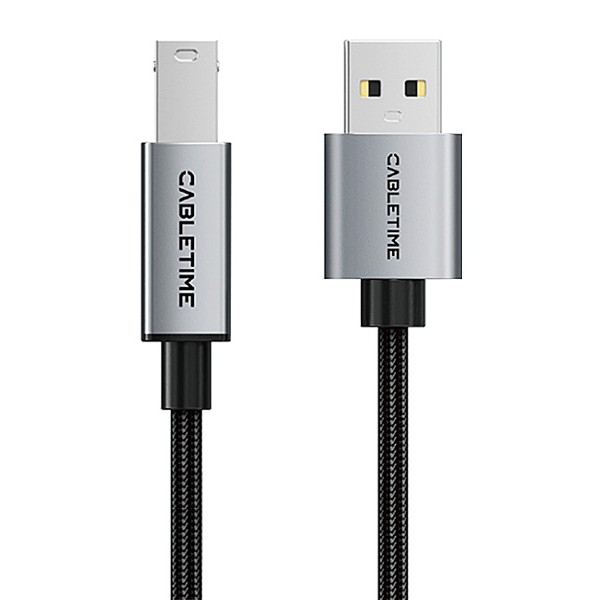 CABLETIME καλώδιο USB σε USB Type B CT-AMBM1, 480Mbps, 3m, μαύρο - Περιφερειακά