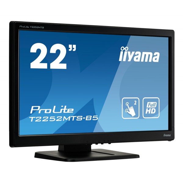 IIYAMA used οθόνη T2252MTS LED, 22" Full HD, DVI/VGA/HDMI, Touch, Grade A - Used Οθόνες PC