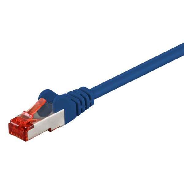 GOOBAY καλώδιο δικτύου 95462, CAT 6 S/FTP, CCA, 250MHz, 0.5m, μπλε - Περιφερειακά