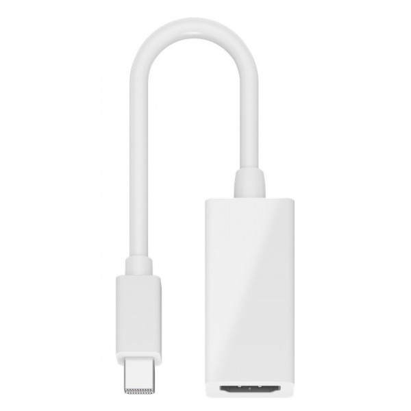 GOOBAY καλώδιο mini DisplayPort σε HDMI θηλυκό 51729, 0.15m, λευκό - GOOBAY