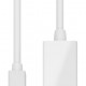 GOOBAY καλώδιο mini DisplayPort σε HDMI θηλυκό 51729, 0.15m, λευκό
