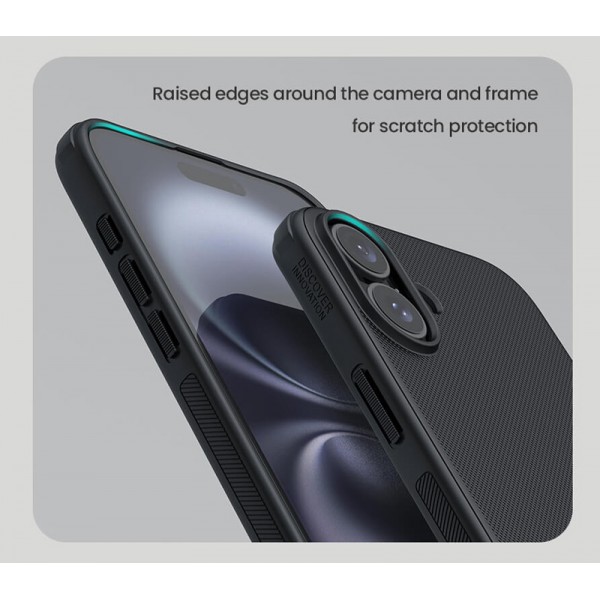 NILLKIN θήκη Super Frosted Shield Pro για iPhone 16 Plus, μαύρη - NILLKIN