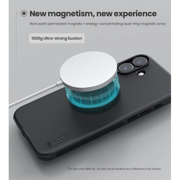 NILLKIN θήκη Super Frosted Shield Pro Magnetic για iPhone 16 Plus, μαύρη - NILLKIN