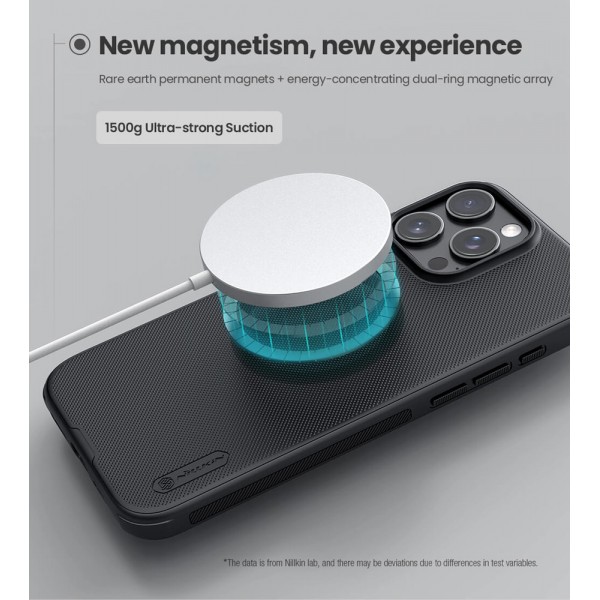 NILLKIN θήκη Super Frosted Shield Pro Magnetic για iPhone 16 Pro, μαύρη - NILLKIN