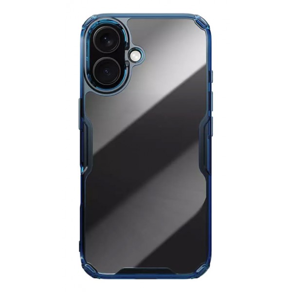 NILLKIN θήκη Nature TPU Pro για iPhone 16 Plus, διάφανη-μπλε - NILLKIN