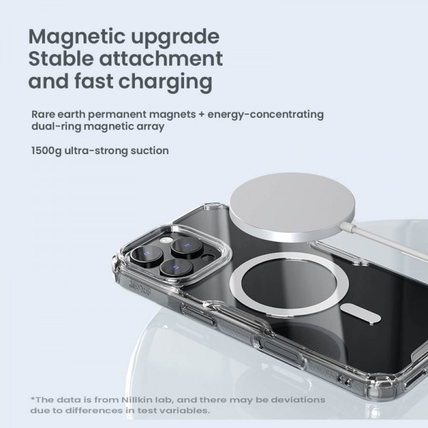 NILLKIN θήκη Nature TPU Pro Magnetic για iPhone 16 Pro, διάφανη - NILLKIN