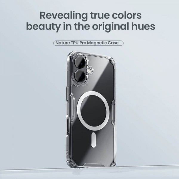 NILLKIN θήκη Nature TPU Pro Magnetic για iPhone 16 Plus, διάφανη