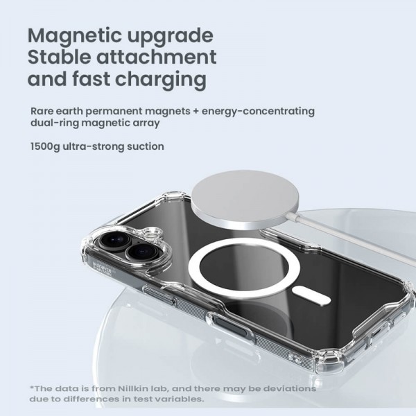 NILLKIN θήκη Nature TPU Pro Magnetic για iPhone 16 Plus, διάφανη - NILLKIN