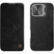 NILLKIN θήκη Qin Prop Leather για iPhone 16 Pro Max, δερμάτινη, μαύρη