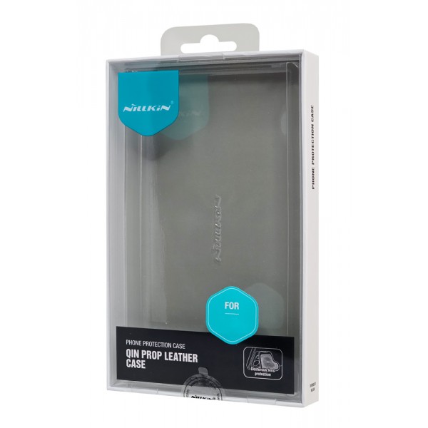 NILLKIN θήκη Qin Prop Leather για iPhone 16 Pro Max, δερμάτινη, μαύρη
