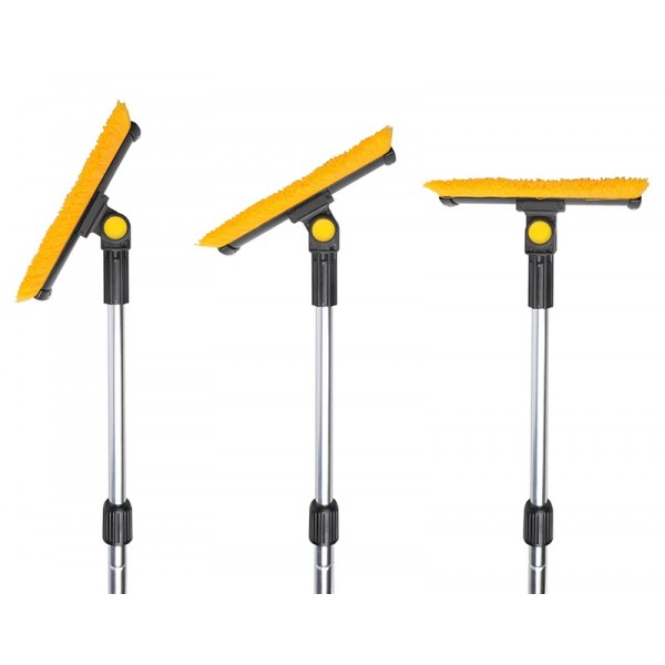 PROPLUS βούρτσα με ξύστρα πάγου 630549, τηλεσκοπική έως 72cm, κίτρινη/μαύρη
