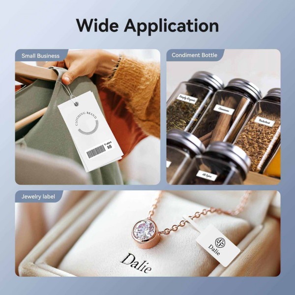 NIIMBOT smart θερμικός εκτυπωτής ετικετών D11-H, 300dpi, Bluetooth, λευκός