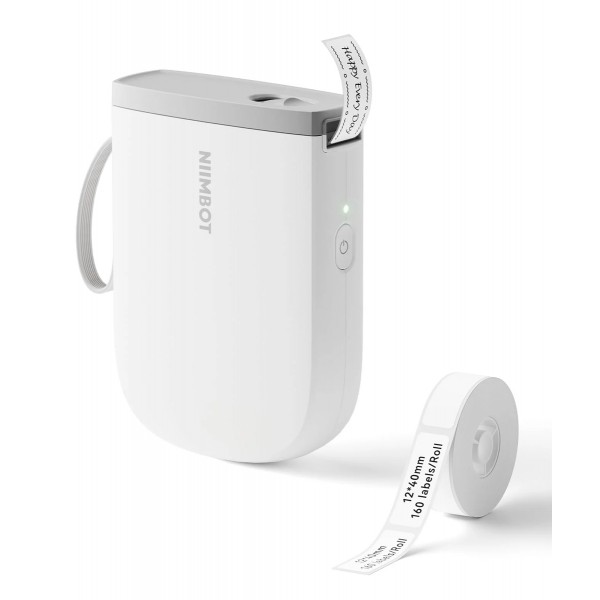 NIIMBOT smart θερμικός εκτυπωτής ετικετών D11-H, 300dpi, Bluetooth, λευκός - NIIMBOT
