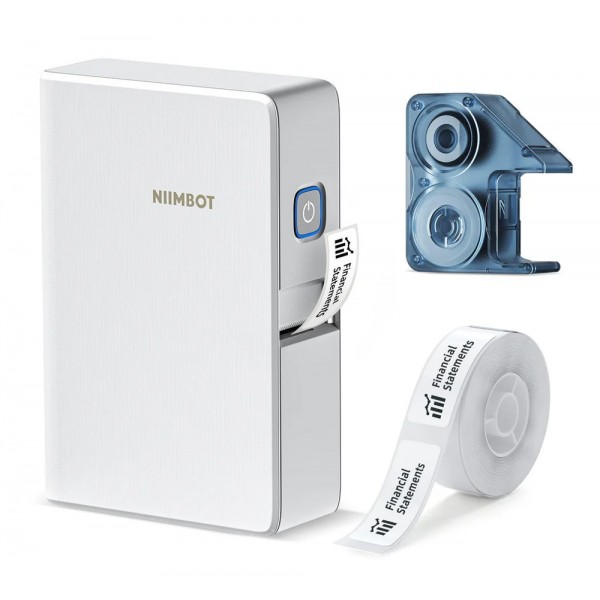 NIIMBOT smart θερμικός εκτυπωτής ετικετών B18, 203dpi, Bluetooth, λευκός - NIIMBOT