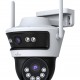 POWERTECH smart κάμερα PT-1340, 3MP, dual lens, WiFi, PTZ, SD, IP65