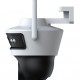 POWERTECH smart κάμερα PT-1340, 3MP, dual lens, WiFi, PTZ, SD, IP65