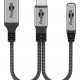 GOOBAY αντάπτορας USB-C σε 3.5mm & USB-C 74524, 60W, 480Mbps, γκρι