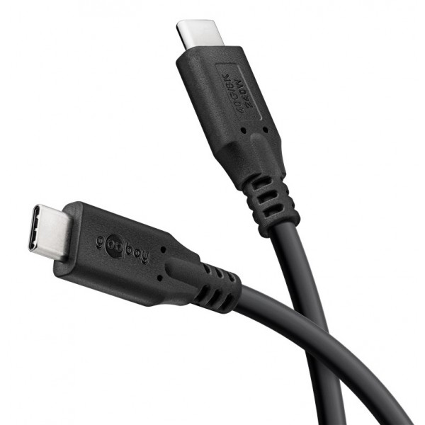 GOOBAY καλώδιο USB-C 74185, USB4, 240W, 40Gbps, 8K/60Hz, 1.8m, μαύρο