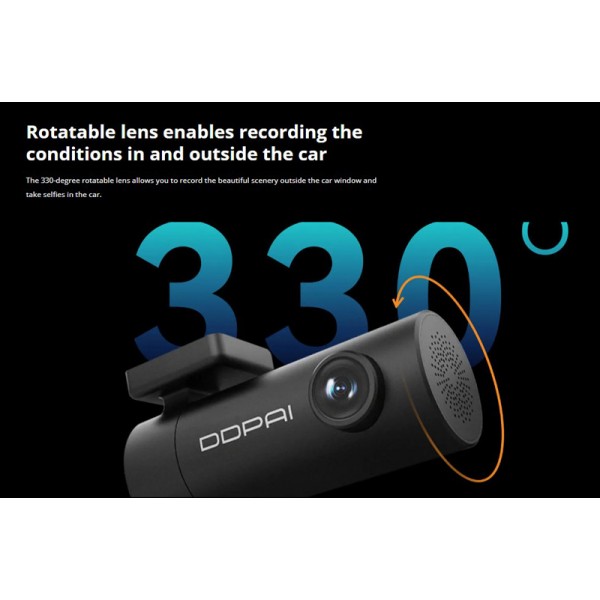 DDPAI smart κάμερα αυτοκινήτου MINI Pro, 1296p, WiFi