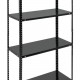 HOME USE μεταλλική ραφιέρα HUH-0200 με 4 ράφια, 75x30x150cm, μαύρη