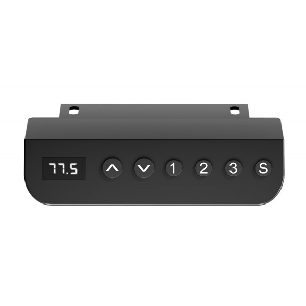 BRATECK ηλεκτρικό γραφείο S12-22RE-B με ρυθμιζόμενο ύψος, 120x60x72~114cm, μαύρο - Εξοπλισμός γραφείου