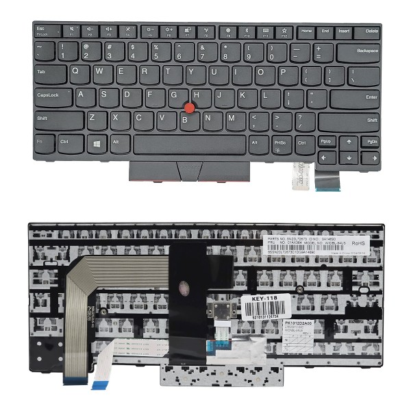 Πληκτρολόγιο για Lenovo ThinkPad T480 KEY-118, US, μαύρο - Service