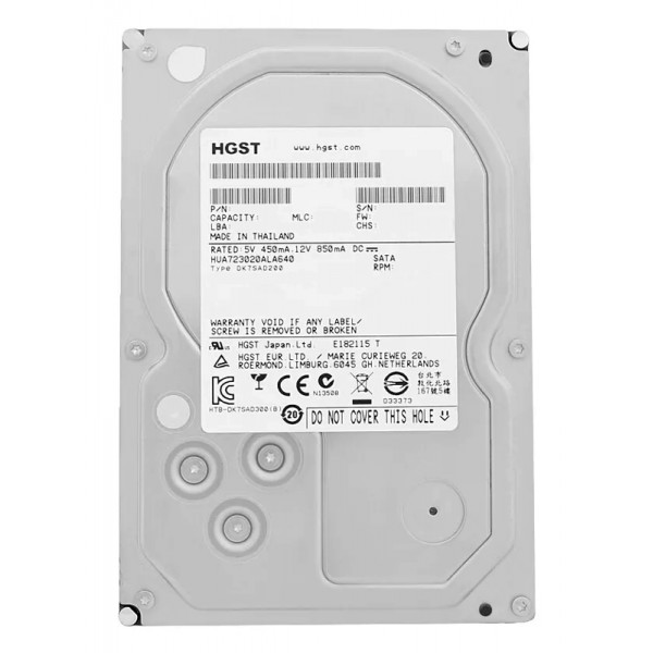 HITACHI σκληρός δίσκος Exos 5E8 3.5", 3TB, 7200RPM, 64MB, 6Gb/s, FR - Νέα & Ref PC