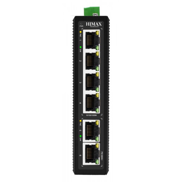 HIMAX industrial PoE switch PS1402G-I, 4x GE PoE & 2x GE θύρες, έως 1000Mbps