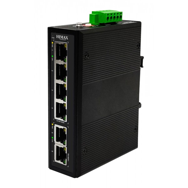 HIMAX industrial PoE switch PS1402G-I, 4x GE PoE & 2x GE θύρες, έως 1000Mbps - Περιφερειακά