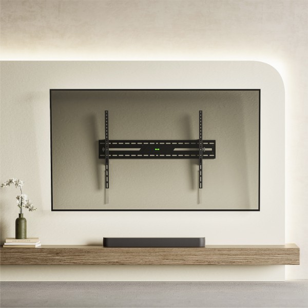 POWERTECH επιτοίχια βάση τηλεόρασης PT-1368, 43-100", έως 75kg, ρυθμιζόμενη κλίση - Βάσεις TV - Projectors - PC