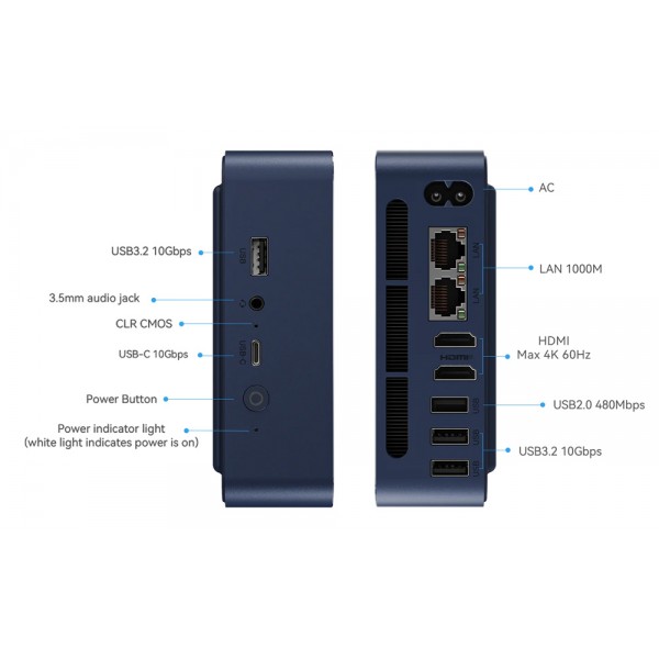 BEELINK mini PC EQ14, Intel N150, 16GB, 500GB M.2, Windows 11 Pro BEELINK mini PC EQ14, Intel N150, 16GB, 500GB M.2, Windows 11 Pro