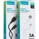 CELEBRAT καλώδιο micro USB σε USB CB-31, 3A, 480Mbps, 1m, λευκό