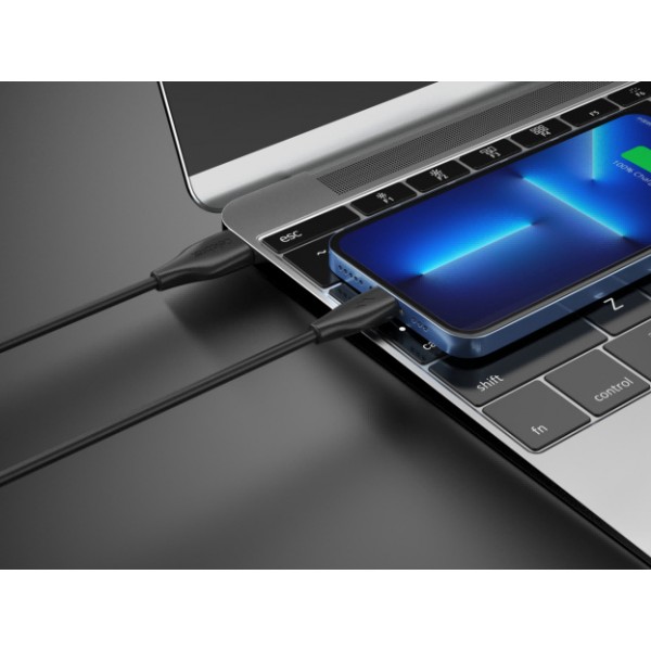 CELEBRAT καλώδιο Lightning σε USB CB-31, 15W, 480Mbps, 1m, μαύρο - CELEBRAT