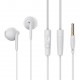 CELEBRAT earphones με μικρόφωνο G34, 3.5mm σύνδεση, 14mm, 1.2m, λευκά