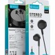 CELEBRAT earphones με μικρόφωνο G34, 3.5mm σύνδεση, 14mm, 1.2m, μαύρα