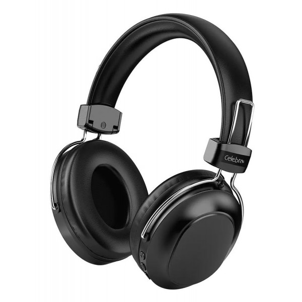 CELEBRAT headphones A36, ασύρματα & ενσύρματα, micro SD, 40mm, 250mAh, μαύρα - CELEBRAT