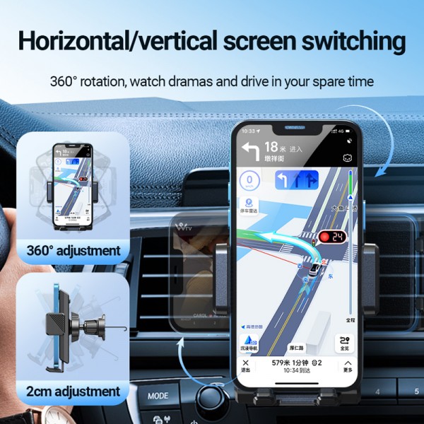 CELEBRAT βάση smartphone αυτοκινήτου HC-25 για αεραγωγούς, μαύρη - Βάσεις Κινητών
