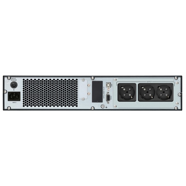 POWERTECH UPS On Line PT-1357 για rack 2U, με οθόνη, 1000VA/900W, 3x Schuko output - UPS - Σταθεροποιητές
