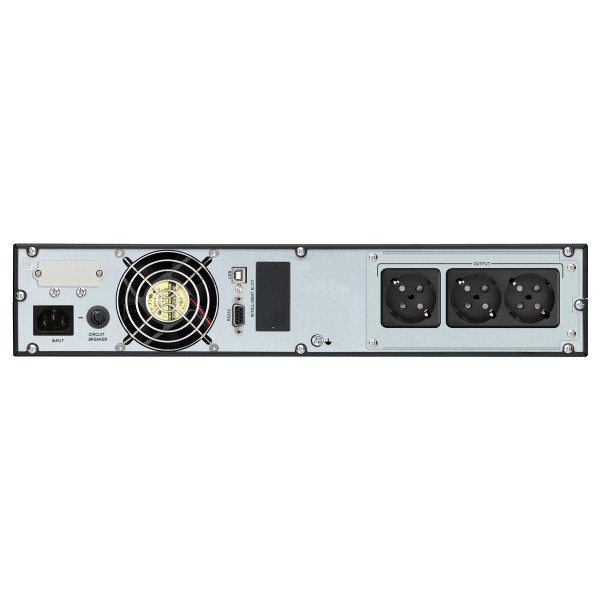 POWERTECH UPS On Line PT-1358 για rack 2U, με οθόνη, 2000VA/1800W, 3x Schuko output - UPS - Σταθεροποιητές