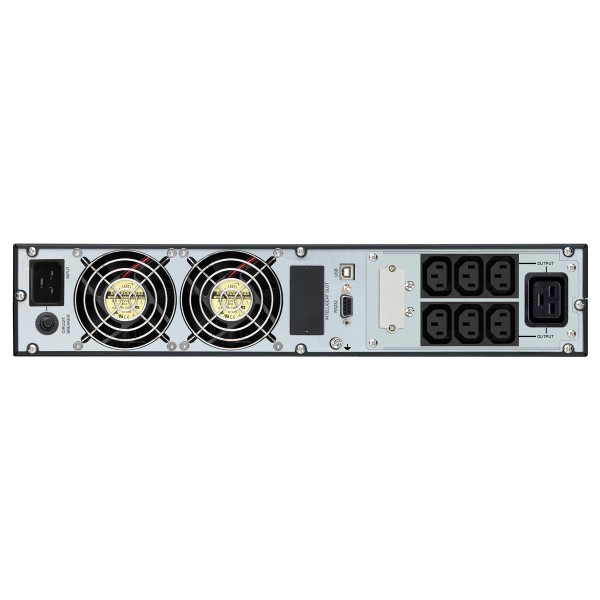 POWERTECH UPS On Line PT-1359 για rack 2U, με οθόνη, 3000VA/2700W, 7x DC output - Powertech