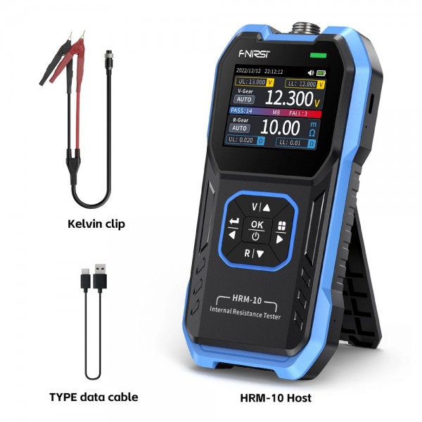FNIRSI tester μπαταριών HRM-10, επαναφορτιζόμενο