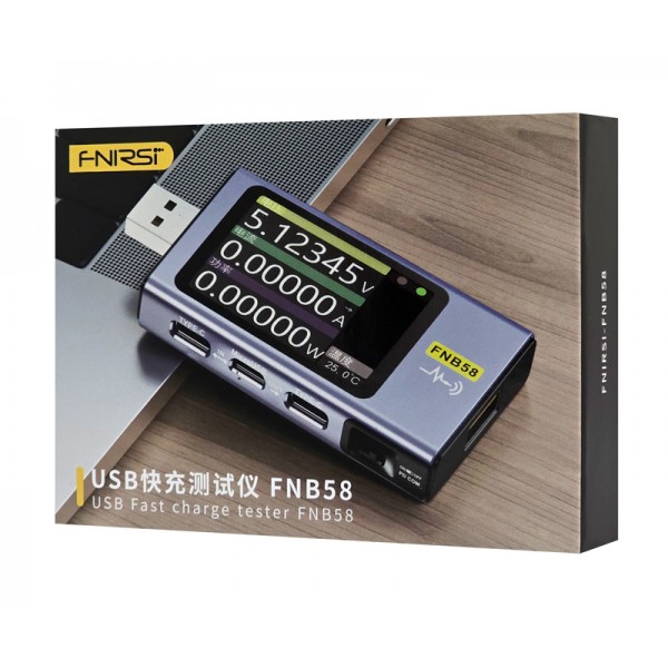 FNIRSI USB tester φόρτισης FNB58