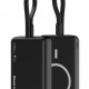 POWERTECH power bank PT-1376 με καλώδιο, 10000mah, magnetic wireless, 20W, μαύρο