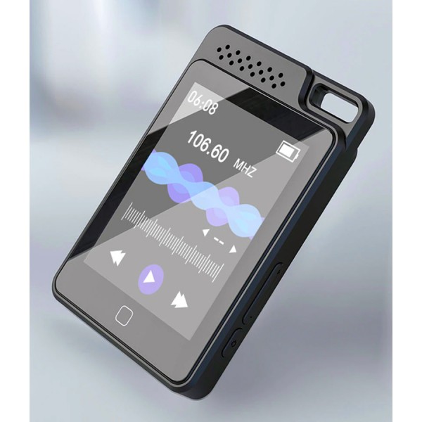 RUIZU MP3 player C1 με οθόνη αφής 2.4", 64GB, ελληνικό μενού, μαύρο - MP3 - MP4 Players